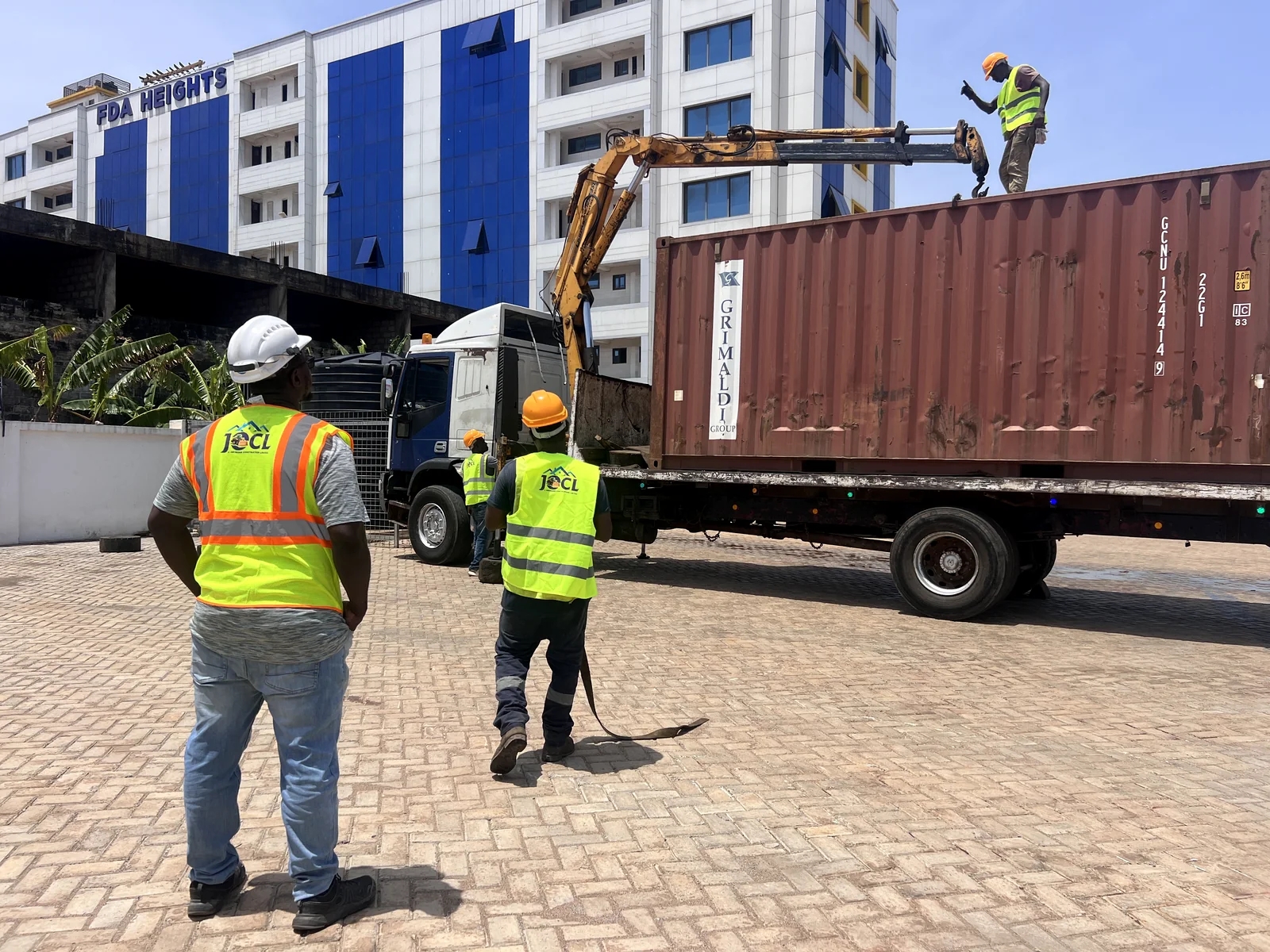 JOCL team coordinating project mobilisation at FDA Heights