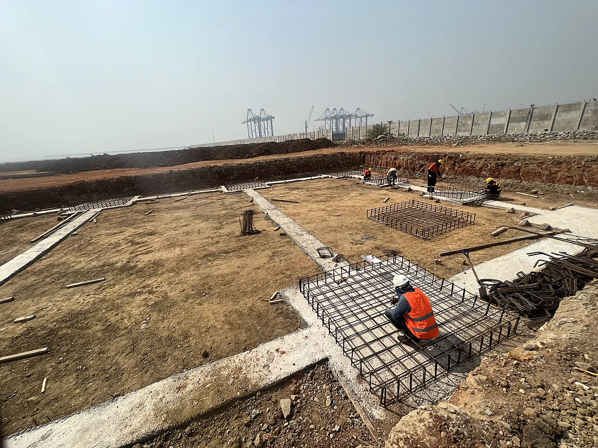 Reinforced concrete foundation works